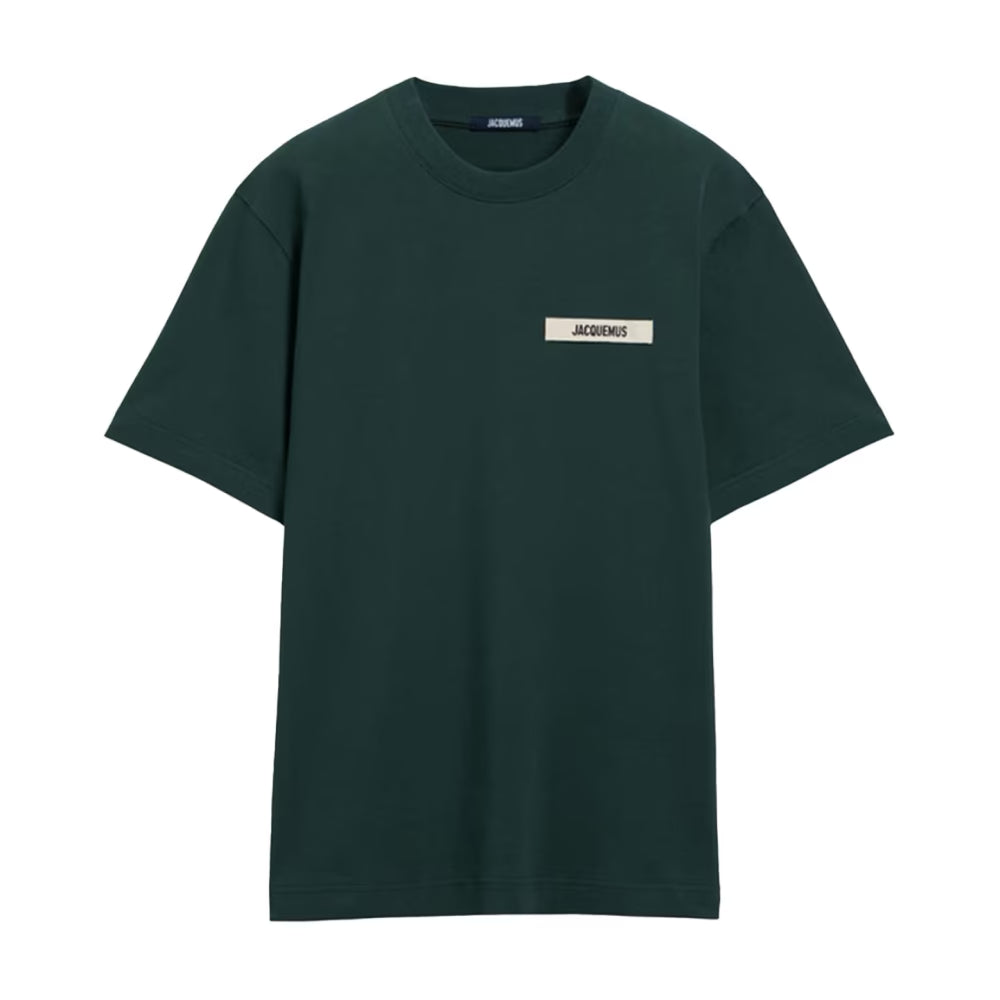 Jacquemus T-Shirt Gros Grain Vert Sapin