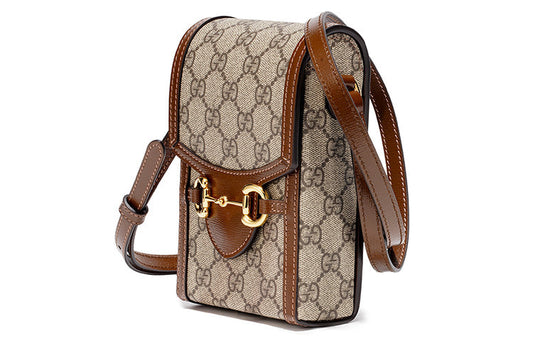 GUCCI 1955 Horsebit Mini Bag Brown