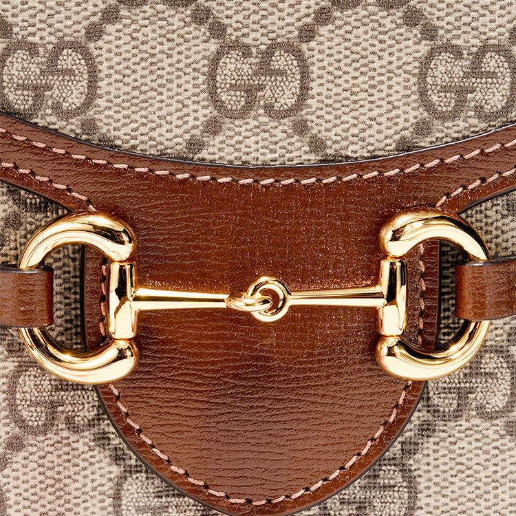 GUCCI 1955 Horsebit Mini Bag Brown