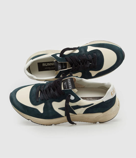 GOLDEN GOOSE Running White Green