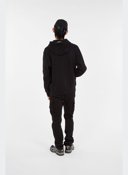 CP Company Hoodie Raised Fleece Black