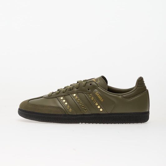ADIDAS Samba OG Studded Stripes Dark Khaki Black