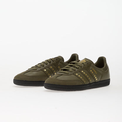 ADIDAS Samba OG Studded Stripes Dark Khaki Black