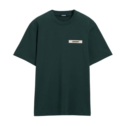 Jacquemus T-Shirt Gros Grain Vert Sapin