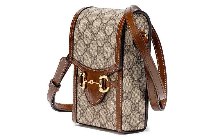 GUCCI 1955 Horsebit Mini Bag Brown