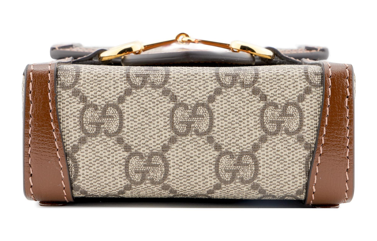 GUCCI 1955 Horsebit Mini Bag Brown