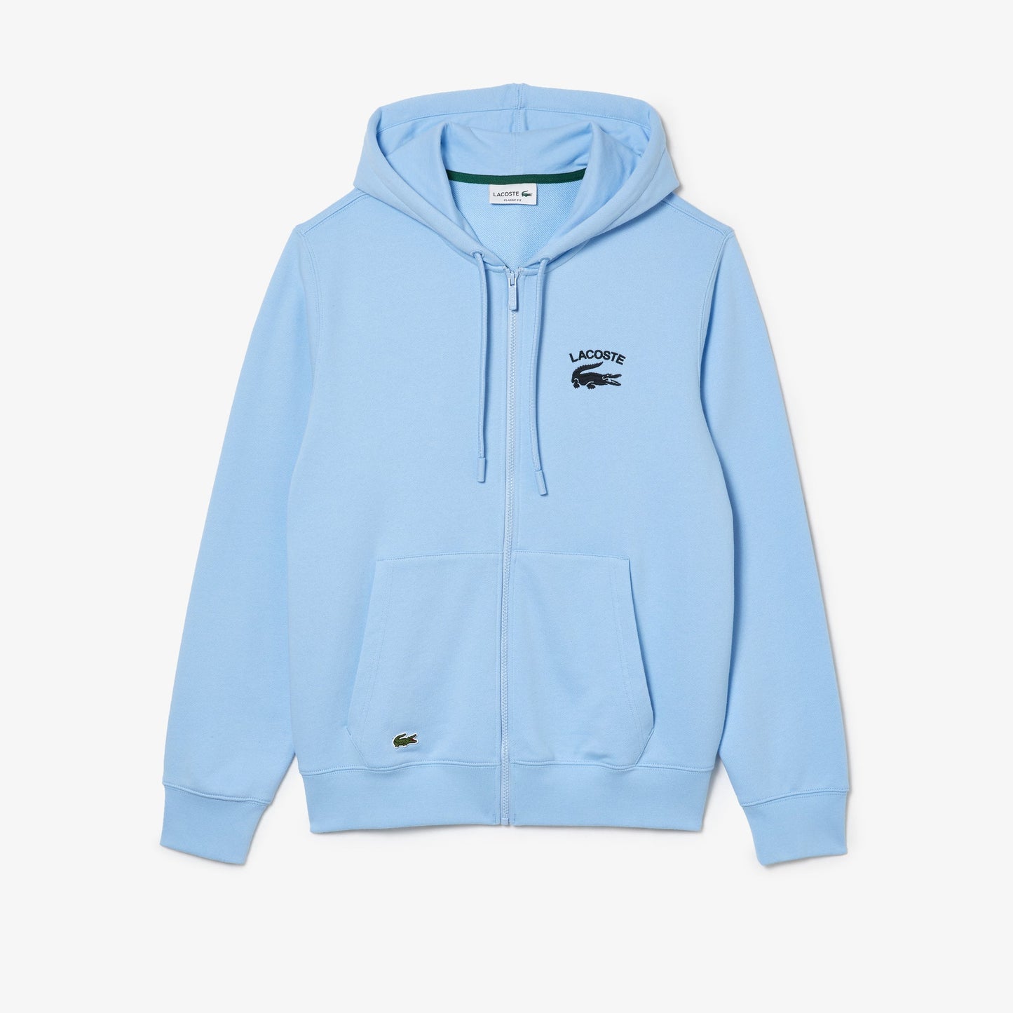 LACOSTE Hoodie Zippé Bleu RECONDITIONNÉ