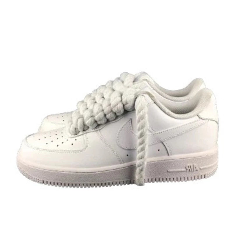 Air Force 1 Custom Lacet Corde Blanche