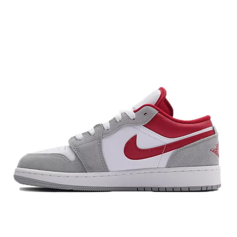 Air Jordan 1 Low SE Light Smoke Grey Gym Red