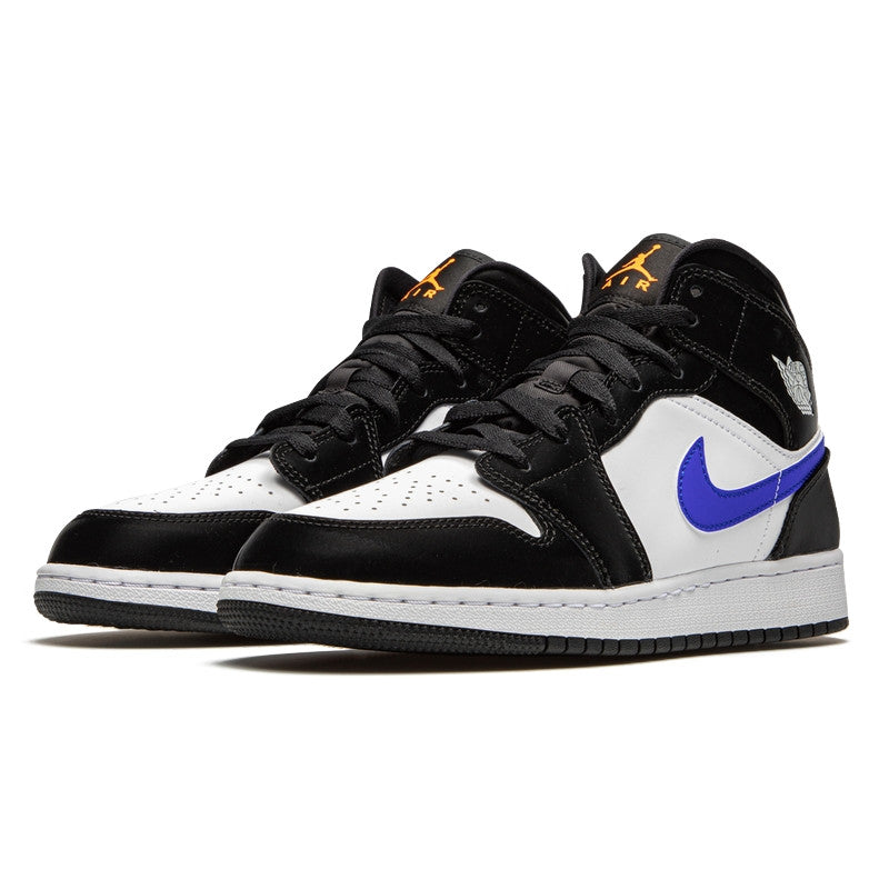 Air Jordan 1 Mid Black Racer Blue White