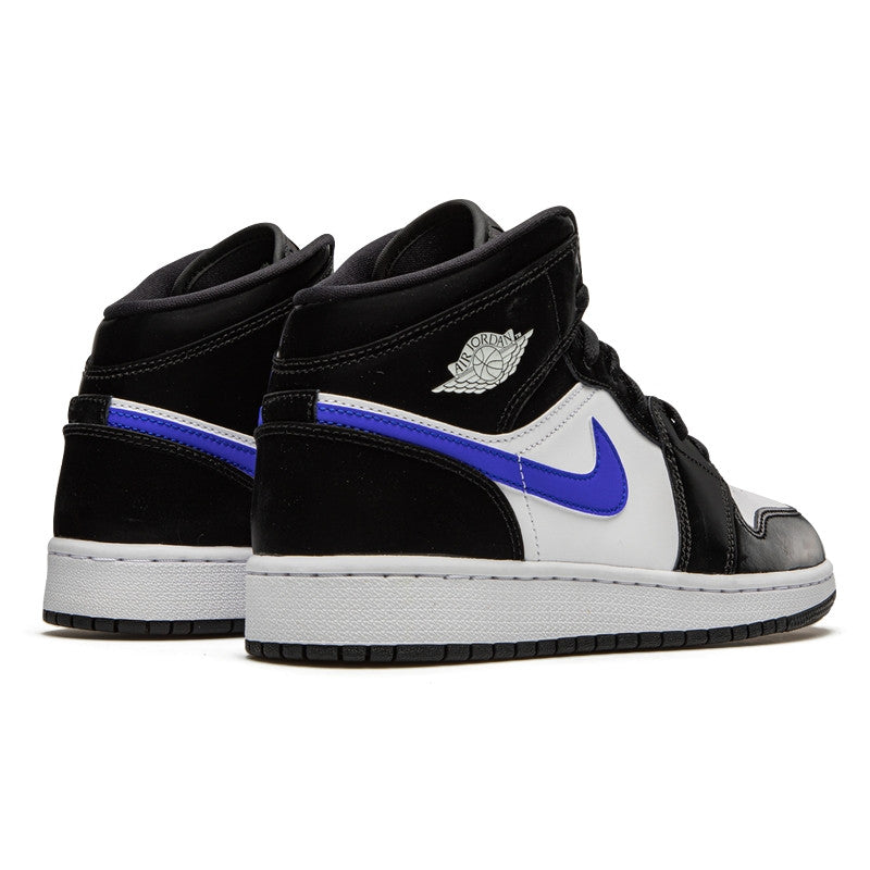Air Jordan 1 Mid Black Racer Blue White