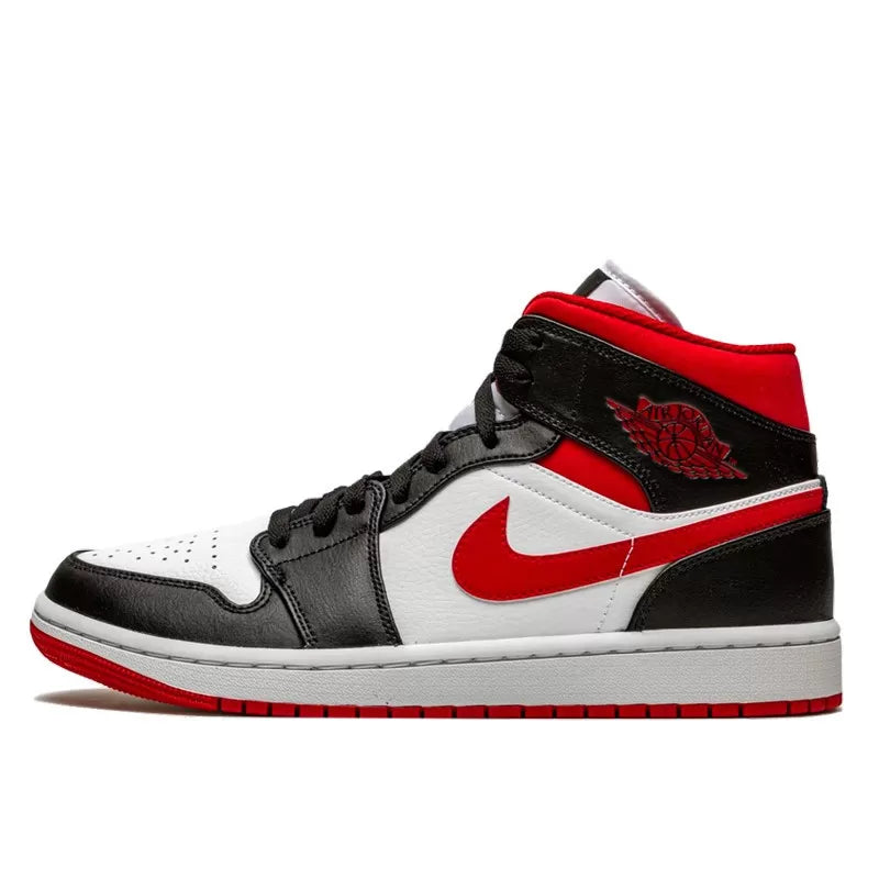 Air Jordan 1 Mid Gym Red Black White