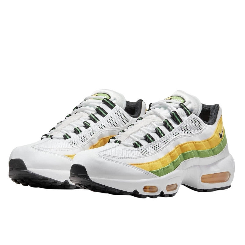 Air Max 95 Essential White Green Apple Tour Yellow