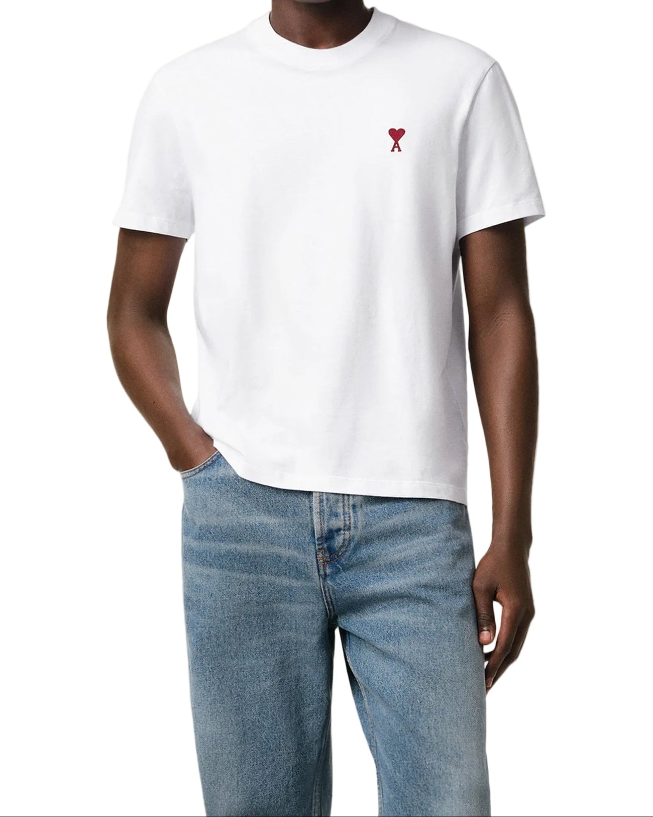 AMI TEE SHIRT AMI DE COEUR WHITE RED
