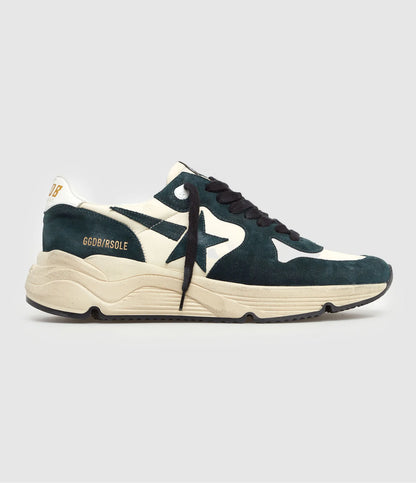 GOLDEN GOOSE Running White Green