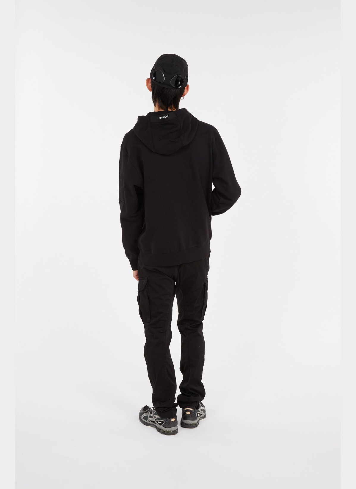 CP Company Hoodie Raised Fleece Black