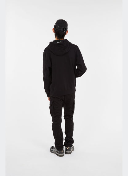 CP Company Hoodie Raised Fleece Black