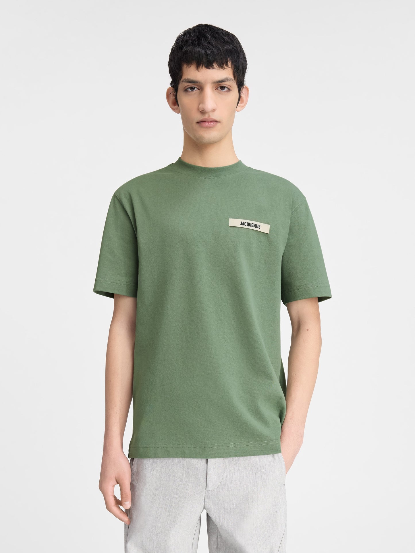 JACQUEMUS T-Shirt Gros Grain Vert