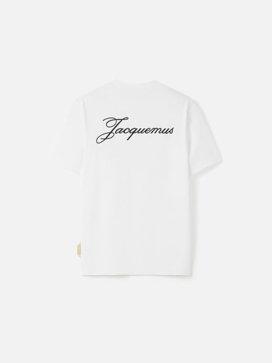 JACQUEMUS T-Shirt Logo Blanc