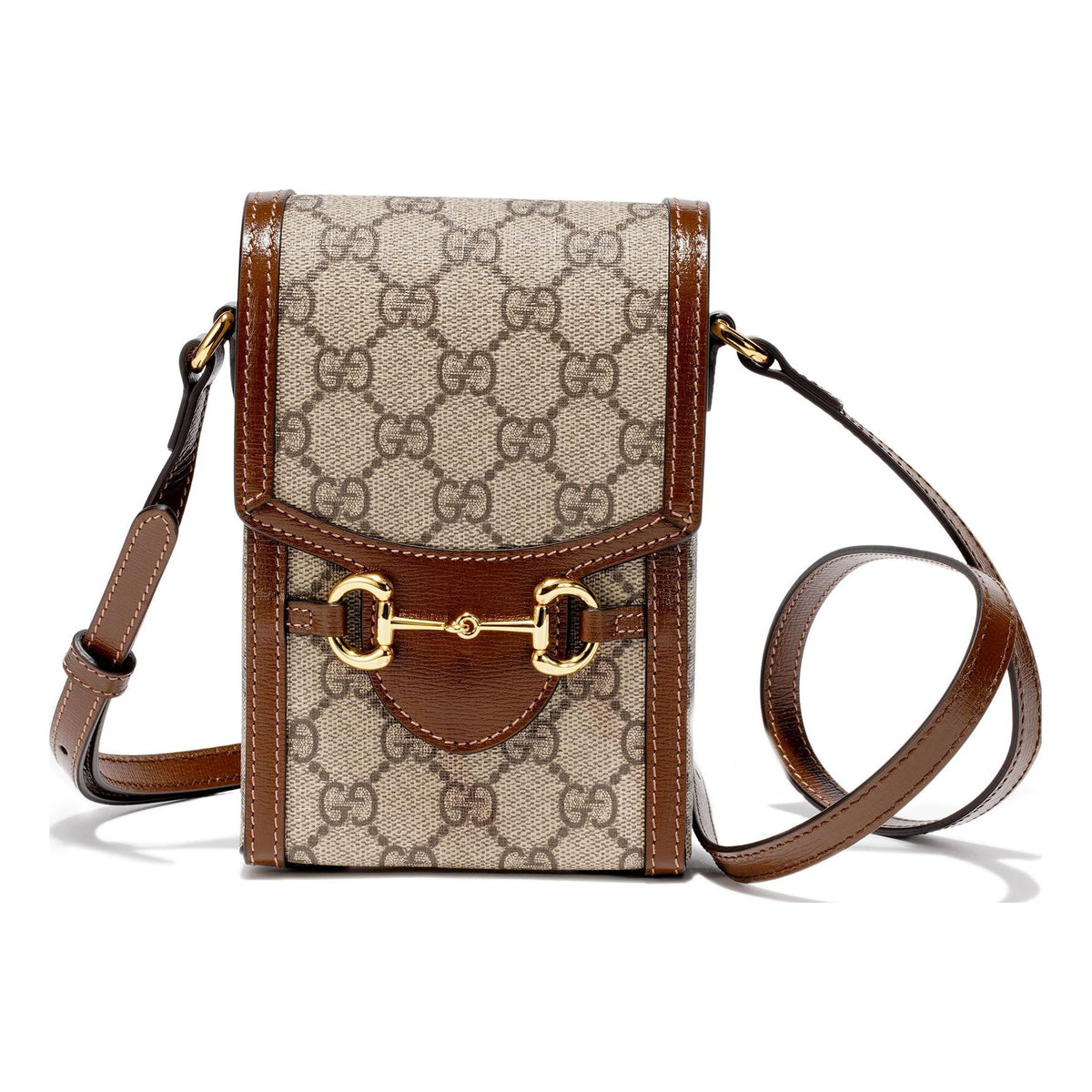 GUCCI 1955 Horsebit Mini Bag Brown
