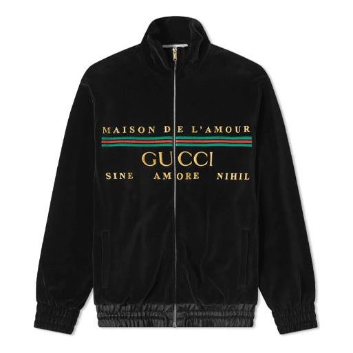 GUCCI Veste Chenille En Velour Noir RECONDITIONNÉ