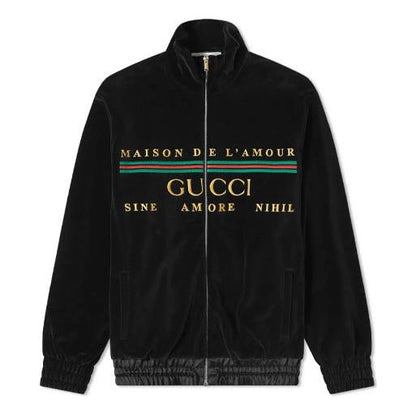GUCCI Veste Chenille En Velour Noir RECONDITIONNÉ