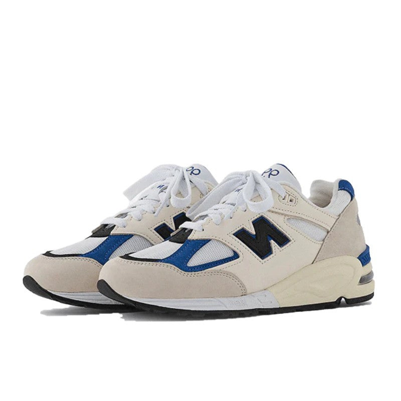 New Balance 990 v2 Made In USA White Blue