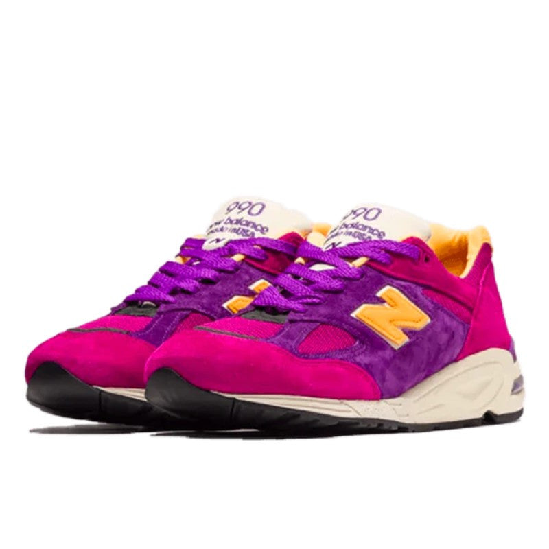 New Balance 990 v2 Made in USA Teddy Santis Purple Yellow