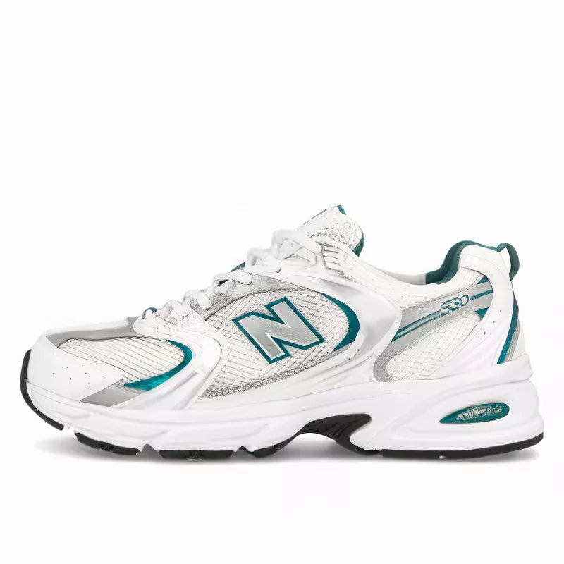 New Balance MR 530 White Silver Metallic Green