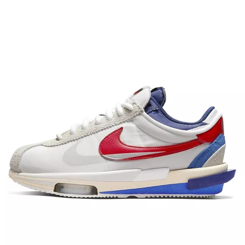 Nike Cortez 4.0 Sacai White University Red Blue