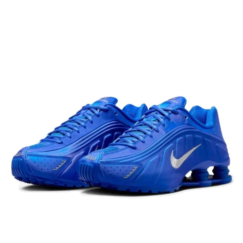 Nike Shox R4 Racer Blue Metallic Silver