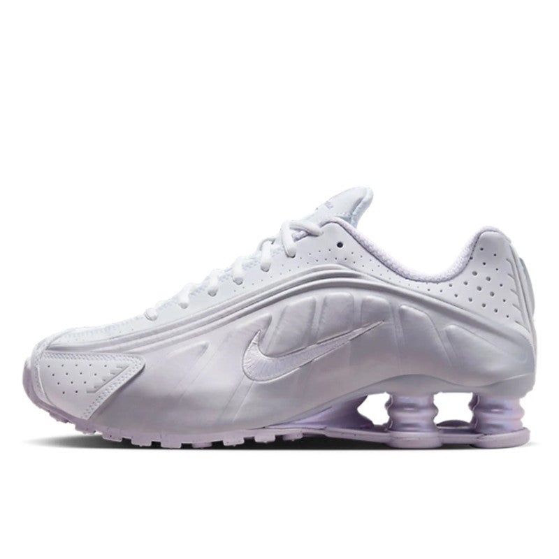 Nike Shox R4 White Metallic Platinum Barely Grape