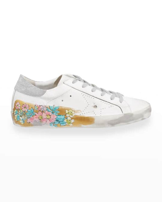 GOLDEN GOOSE Superstar Flower RECONDITIONNÉ NO BOX